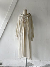 画像をギャラリービューアに読み込む, Gauze French Terry Mix Front Ribbon Lace Up Hoodie Dress #1431512