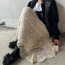 画像をギャラリービューアに読み込む, Cotton Lace Mix Handkerchief Hem Skirt #1423317