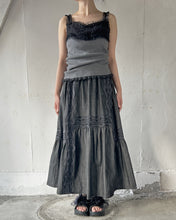 画像をギャラリービューアに読み込む, Embroidery Flocky Dots Tulle Corsage Motif Accent Mix Frill Tereco Rib Camisole No.1611040