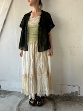 画像をギャラリービューアに読み込む, Sheer Tulle Yoke Gather Frill C/Li Loan Bolero Square BL Front Botton Back Ribbon #7523147