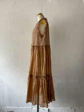 画像をギャラリービューアに読み込む, Sheer Tulle Yolk Gather Tiered Front Button Gilet Dress #7523545
