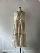 画像をギャラリービューアに読み込む, Sheer Tulle Yolk Gather Tiered Front Button Gilet Dress #7523545