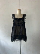 画像をギャラリービューアに読み込む, Sheer Tulle Gather Flair Camisole Back Elastic #7523046