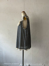 画像をギャラリービューアに読み込む, Lace mix frill Collar Lader lace Threaded Wide Ribbon Aline Flare Sleeveless P/O #1521076