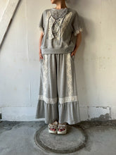 画像をギャラリービューアに読み込む, Elastic Waist Side Pocket Gathered Frill long Pants #1521409