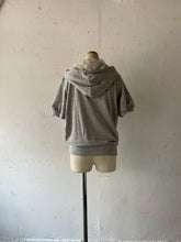 画像をギャラリービューアに読み込む, Front Lace up Zip up Side Pocket puff sleeves Hoodie #1521207