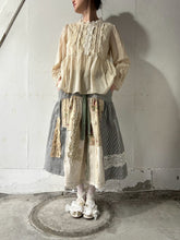 画像をギャラリービューアに読み込む, Gobelin Flower JQ Material Mix Patchwork Waist Elastic Balloon Silhouette Gather SK #1513332