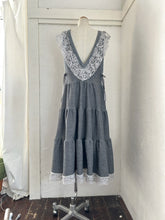 画像をギャラリービューアに読み込む, French terry lace mix V/N jumper dress NEW #1511551
