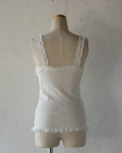 画像をギャラリービューアに読み込む, Embroidery Flocky Dots Tulle Corsage Motif Accent Mix Frill Tereco Rib Camisole No.1611040