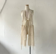 画像をギャラリービューアに読み込む, Lace mix button gilet shawl #1414906