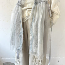 画像をギャラリービューアに読み込む, Lace mix button gilet shawl #1414906