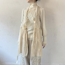 画像をギャラリービューアに読み込む, Lace mix button gilet shawl #1414906