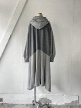 画像をギャラリービューアに読み込む, Gauze French Terry Mix Front Ribbon Lace Up Hoodie Dress #1431512
