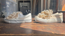 Cargar imagen en el visor de la galería, Dorothy Shoes Dots Tulle Torchon Lace Mix Cotton Ribbon Slipon Sneaker #1615901

