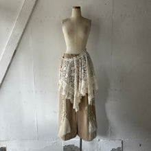 画像をギャラリービューアに読み込む, Cotton Lace Mix Poncho Cape Cardigan &amp; Back Ribbon P/O BL &amp; Wrap SK #1423022
