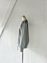 画像をギャラリービューアに読み込む, Cableknit &amp; Pique Striped Jersey Puff Sleeve P/O With Adjust Ribbon #1511003
