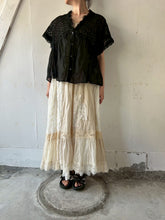 画像をギャラリービューアに読み込む, Sheer Tulle Yoke Gather Frill C/Li Loan Bolero Square BL Front Botton Back Ribbon #7523147
