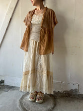 画像をギャラリービューアに読み込む, Sheer Tulle Yoke Gather Frill C/Li Loan Bolero Square BL Front Botton Back Ribbon #7523147
