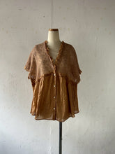 画像をギャラリービューアに読み込む, Sheer Tulle Yoke Gather Frill C/Li Loan Bolero Square BL Front Botton Back Ribbon #7523147
