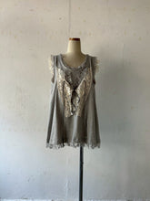 画像をギャラリービューアに読み込む, Front Lace up Gather Flare Sleeveless P/O #1521008
