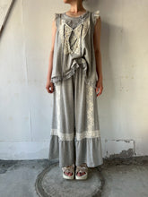 画像をギャラリービューアに読み込む, Front Lace up Gather Flare Sleeveless P/O #1521008
