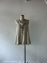 画像をギャラリービューアに読み込む, Front Lace up Gather Flare Sleeveless P/O #1521008
