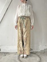 画像をギャラリービューアに読み込む, Gobelin Flower JQ ×  Cotton Twill Waist  Elastic Long P.T #1433495
