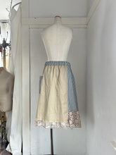 画像をギャラリービューアに読み込む, Flower Embroidery Print Linen Canvas Asvmmetry Waist Elastic SK #1513330
