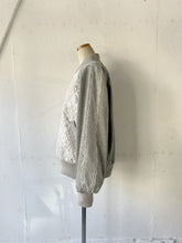 画像をギャラリービューアに読み込む, Lace Quilting Zip up Puff Sleeve Unline Blouson #1513609
