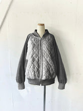 画像をギャラリービューアに読み込む, Lace Quilting Zip up Puff Sleeve Unline Blouson #1513609
