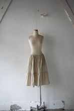 Load image into Gallery viewer, No.1613405 Flocked Polka Dot &amp; Cord Embroidery Tulle Mix Elastic Waist Gathered Flared Tiered Skirt with Petticoat
