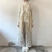 画像をギャラリービューアに読み込む, Lace mix button gilet shawl #1414906
